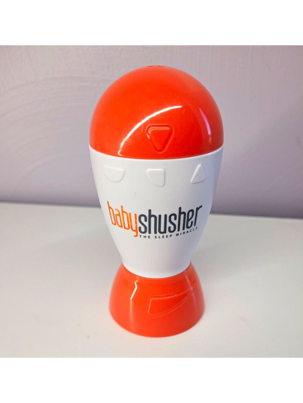 Baby Shusher Sleep Miracle Soother Baby Sleep Aid Sound Machine Orange White